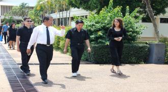 ต้อนรับคณะลงพื้นที่เพื่อหาข้อมูลประกอบแนวทางการพัฒนาศักยภาพการใช้พื้นที่ให้เกิดประโยชน์สูงสุด