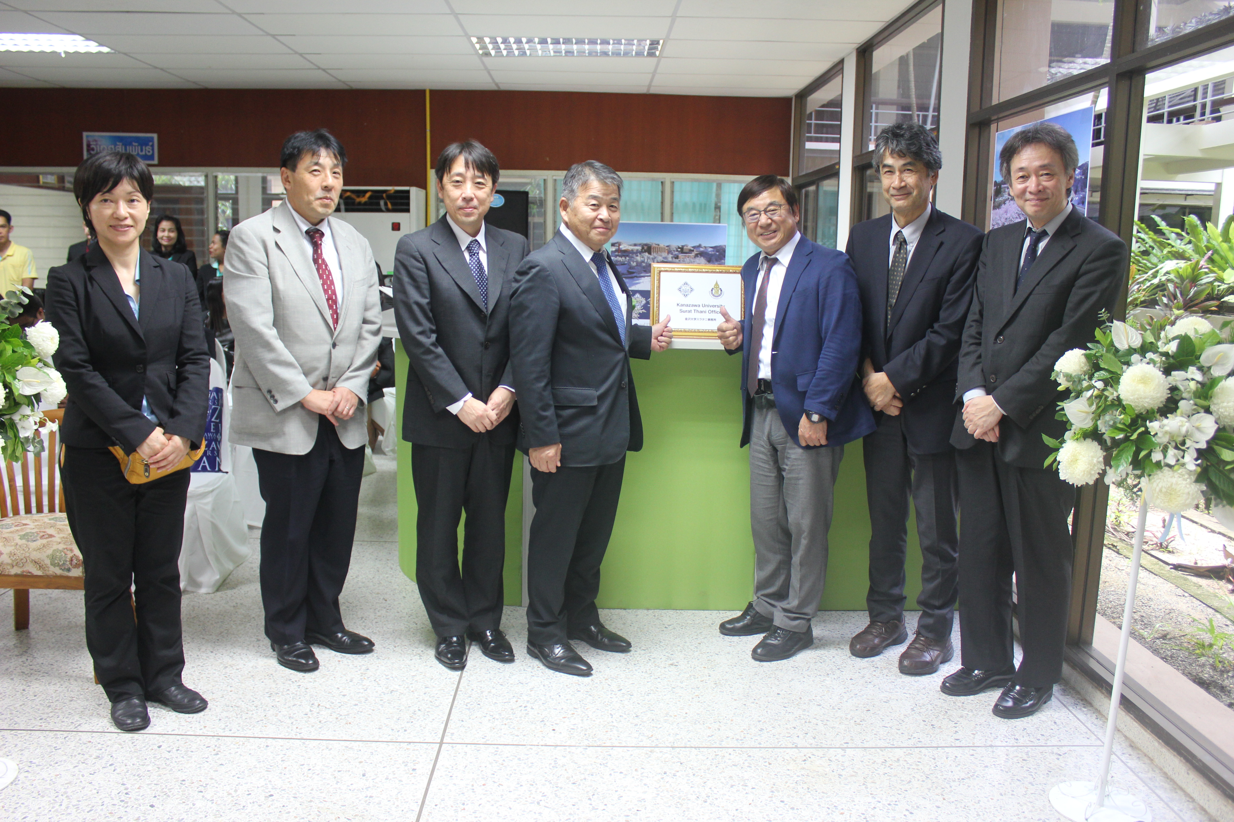 พิธีลงนามสัญญาความร่วมมือทางวิชาการ 3 ฝ่าย และพิธีเปิด Liaison Office ของ Kanazawa University
